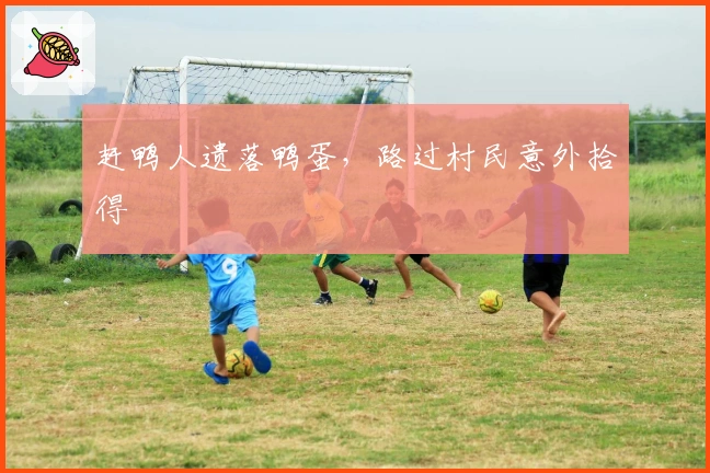 赶鸭人遗落鸭蛋，路过村民意外拾得